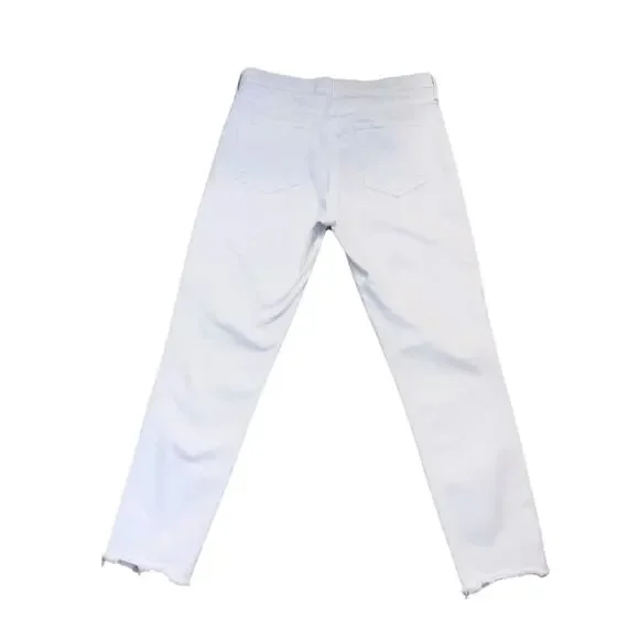 Gap White Wash True Skinny Jeans Size 29 Stretch Fitted Denim Coastal Summer - Picture 6 of 9